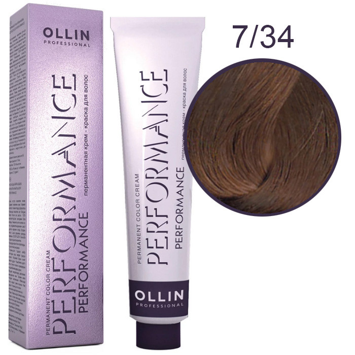 OLLIN Performance Краска  7/34 русый золотисто-медный 60 мл