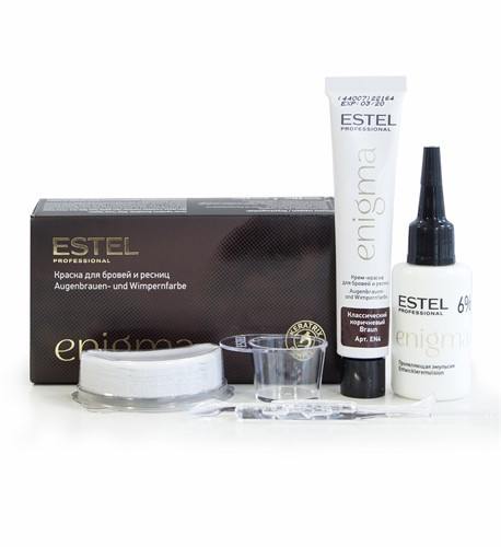 ESTEL Enigma Краска для бровей и ресниц коричневый