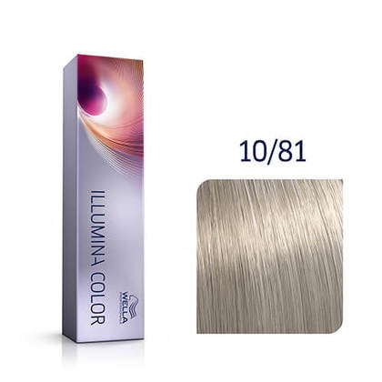 WELLA Illumina 10/81 яркий блонд жемчужно пепельный 60 мл