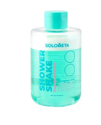 Solomeya Гель-шейк для душа папайя и персик 300 мл