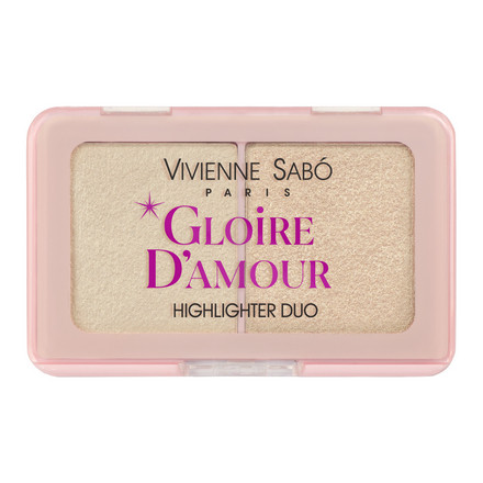 VIVIENNE SABO Палетка хайлайтеров мини Glore d'amour 01 жемчужно-розовый
