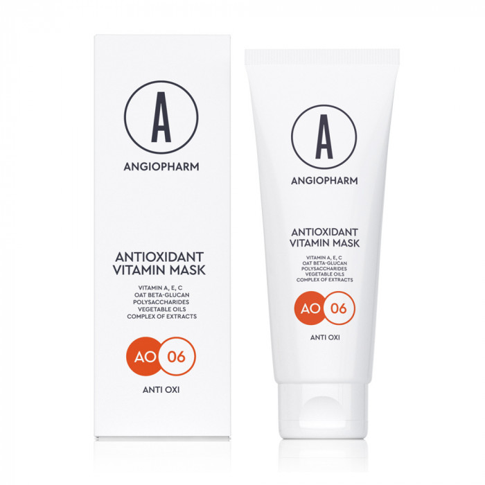 ANGIOPHARM Антиоксидантная маска с витаминами A-E-C 75 мл