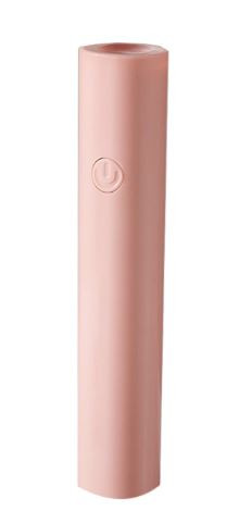T&H Фонарик ультрафиолетовый с линзой 3W USB розовый