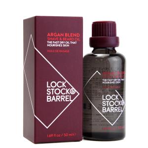 LOCK STOCK & BARREL Argan Blend Shave Oil Универсальное аргановое масло для бритья и бороды 50 мл
