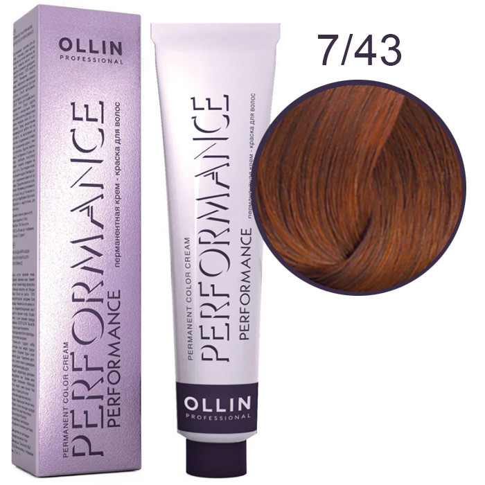 OLLIN Performance Краска  7/43 русый медн-золотистый 60 мл