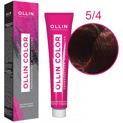 OLLIN Крем-краска  5/4 светлый шатен медный 60 мл