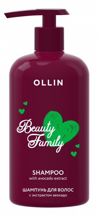 OLLIN Beauty Family Шампунь для волос с экстрактом авокадо 500 мл