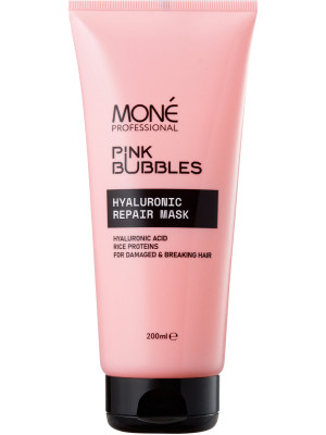 MONE PROF Pink Bubbles Маска для восстановления волос с гиалуроновой кислотой 200 мл