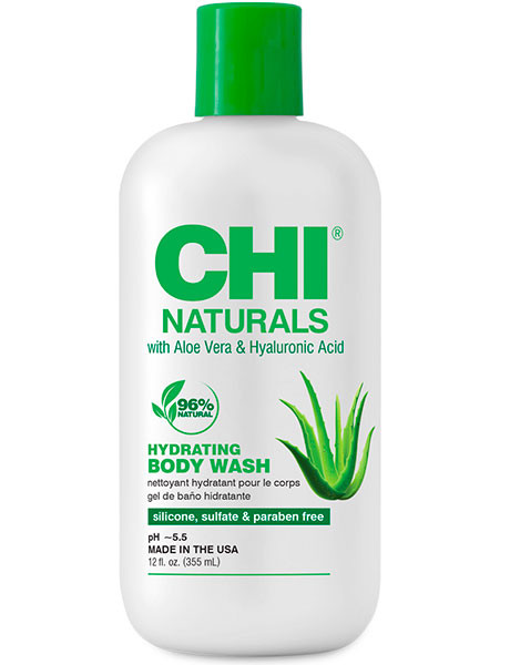 CHI Naturals Гель для тела увлажняющий с алоэ вера и гиалуроновой кислотой 355 мл