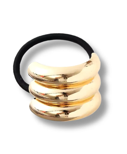GLAM-TECH Triple Hair Cuff Gold Резинка для волос металлическое полукольцо