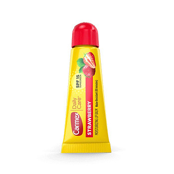 CARMEX Бальзам для губ клубника SPF15 в тубе 10 гр