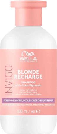 WELLA INVIGO Blond Recharge Шампунь-нейтрализатор желтизны для холодных светлых оттенков 300 мл