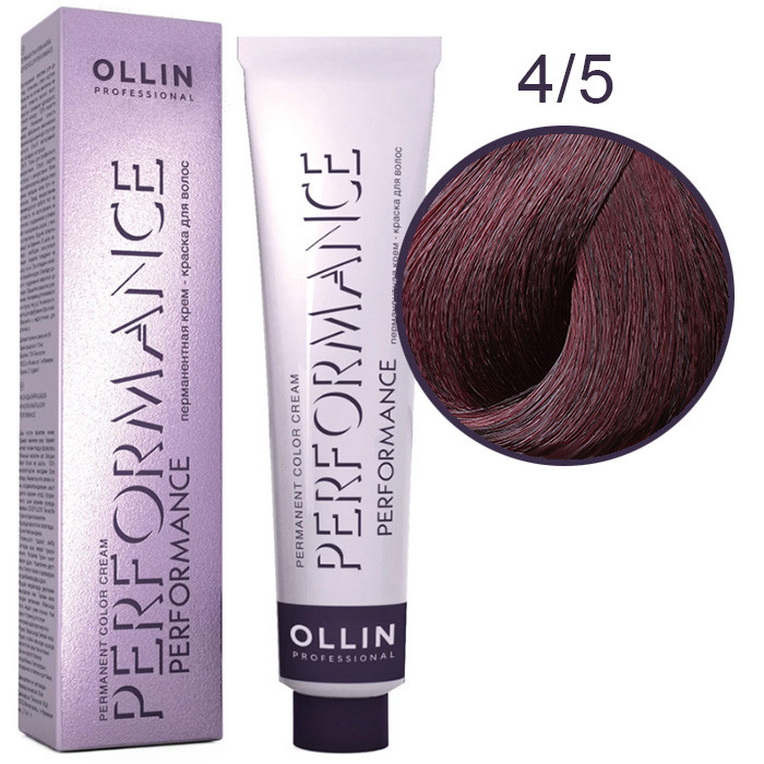 OLLIN Performance Краска  4/5 шатен махагоновый 60 мл