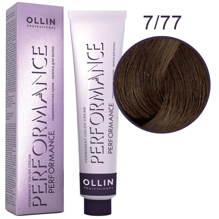 OLLIN Performance Краска  7/77 русый интенсивный коричневый60 мл