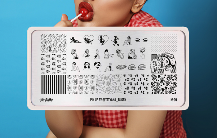 GO!STAMP Пластина для стемпинга 39 Pin Up