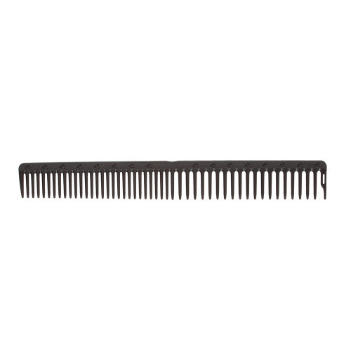 DEWAL Carbon Black Расческа рабочая комбинированная черная 23 см