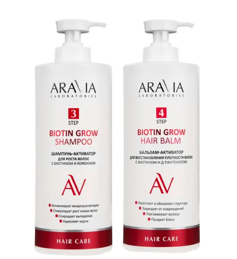 ARAVIA Laboratories Набор для ухода за волосами Biotin Grow