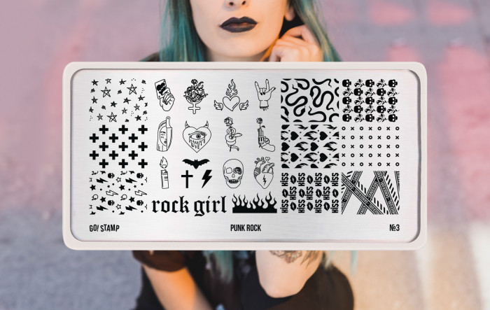 GO!STAMP Пластина для стемпинга 03 Punk Rock