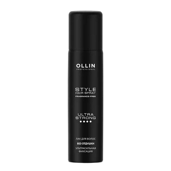 OLLIN Style Лак для волос ультрасильной фиксации без отдушки 75 мл