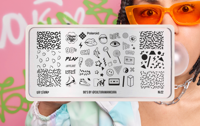 GO!STAMP Пластина для стемпинга 22 90's