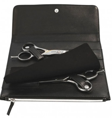 JAGUAR Чехол для парикмахерских ножниц 19*8,5*2 см кожзам черный 8407