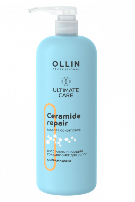 OLLIN Ultimate Care Восстанавливающий кондиционер для волос с церамидами 1000 мл