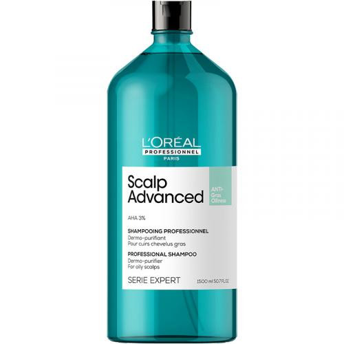 LOREAL Scalp Advanced Шампунь для жирной кожи головы 1500 мл