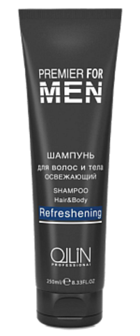 OLLIN Premier For Men Шампунь для волос и тела освежающий 250 мл