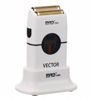 MRD Шейвер для стрижки и бритья Vector аккумуляторный 8500-13000 об/мин белый