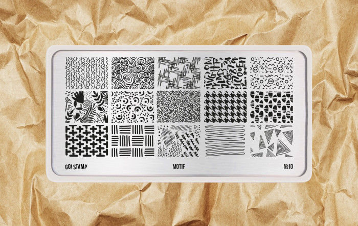 GO!STAMP Пластина для стемпинга 10 Motif