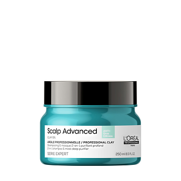 LOREAL Scalp Advanced Шампунь-маска для жирной кожи головы 250 мл