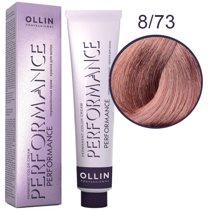 OLLIN Performance Краска  8/73 светло-русый коричнево-золотистый 60 мл