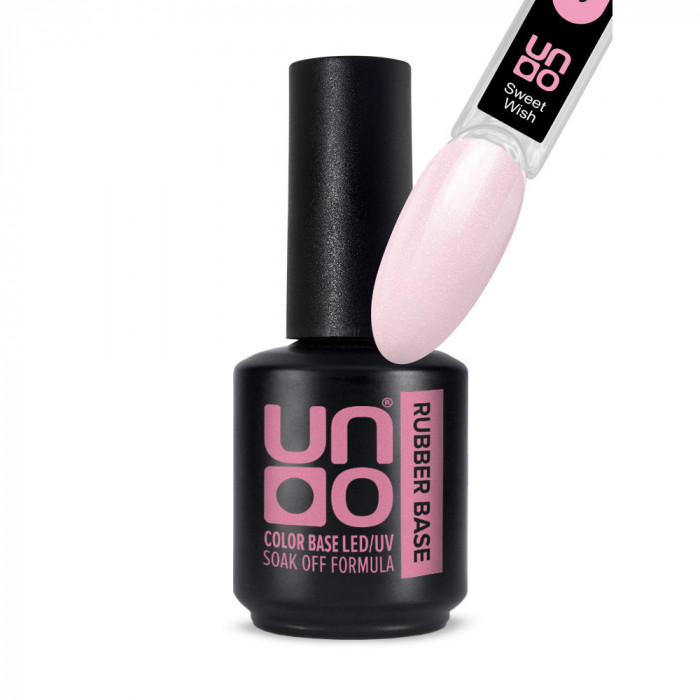 UNO Rubber Color Base Gel Камуфлирующее базовое покрытие Sweet Wish 12 г