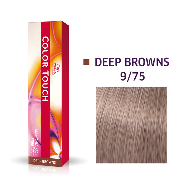 WELLA Color Touch  9/75 очень светлый блонд коричневый махагоновый 60 мл