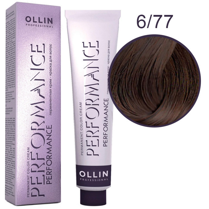 OLLIN Performance Краска  6/77 темно-русый интенсивно-коричневый 60 мл